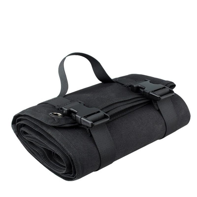 

Outdoor Single Folding Individual Moisture-proof Mat Shooting Camping Portable Lunch чорний
