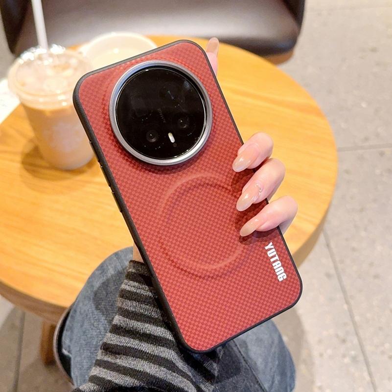 

Carbon Fiber Texture Magnetic Ring Case for Honor Magic 8 Pro Air magic 8 RSR 7 Pro 6 honor 500 Anti-Scratch Protective Cover HONOR Magic7 Pro