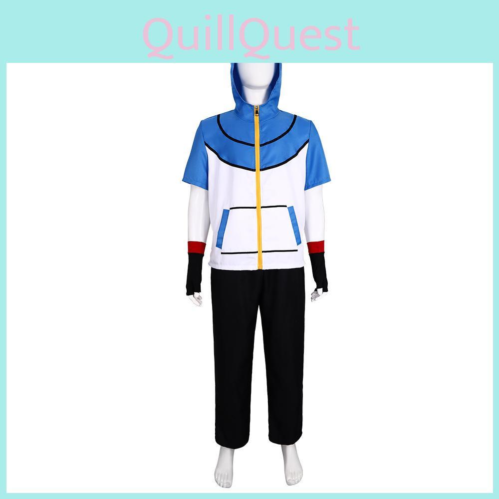Anime Ash Ketchum Character Cosplay Polyester Outfit Gift Halloween