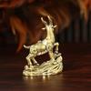 High Quality Vintage Feng Shui Coins Goat Statue Desktop Ornament Home Decoration Craft Accessories Lucky Zodiac Animal Figurine
