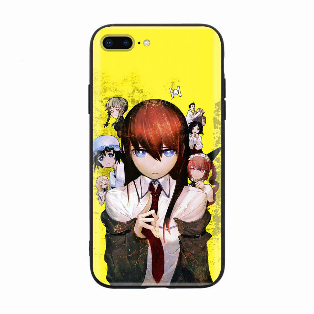 

Черный чехол для Xiaomi Redmi 13C Note 9 iPhone XR 7 8 14 15 11 12 13 X XS Pro Max Samsung A25 S23 S24 FE Ultra Plus Steins Gate Samsung A13 4G чёрный