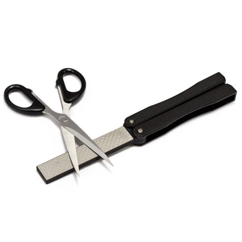 400/600 Grit Double Side Grindstone Pocket Size Foldable Sharpener Grinding Tools Outdoor Tools
