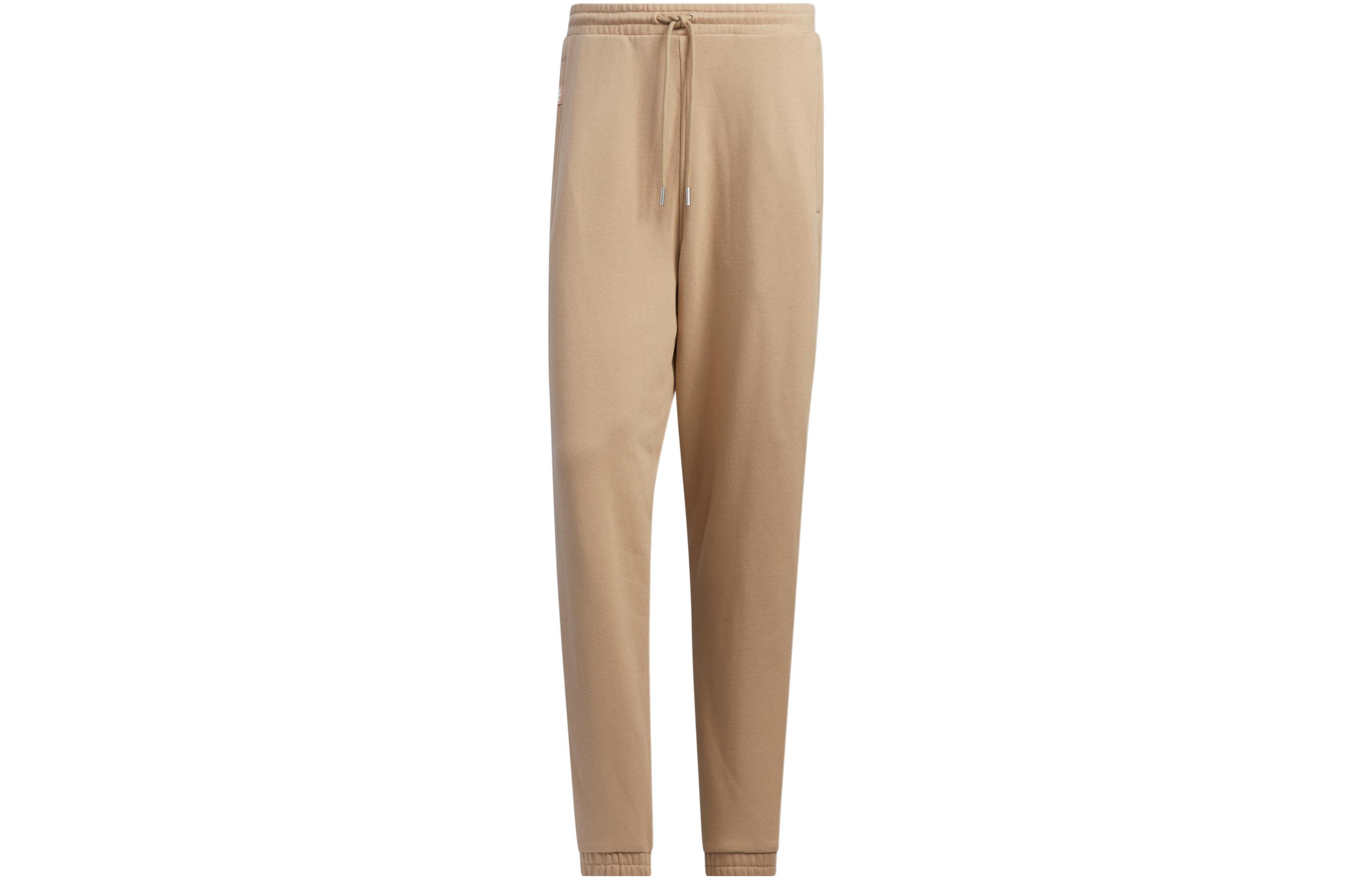 Adidas Originals Essential Knitted Sweatpants Men s Apricot Moderate Cuffed Pants IC8152 S