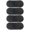 Pacote com 4 Pinças de Cabelo para Homens e Mulheres, Almofada Oval para Franja, Prendedores de Cabelo Acessórios para Franja para Estilização, Preto