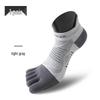 Calzini da Corsa Unisex a Cinque Dita CoolMax: Anti-Abrasione, Asciugatura Rapida, Lycra, Spesso, Design a Dita Separate per lo Sport