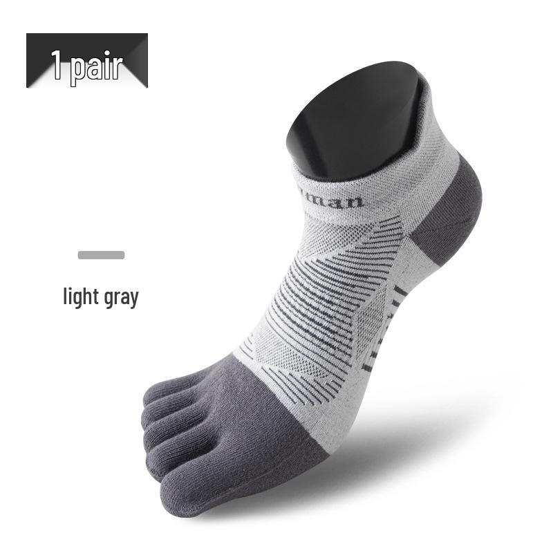 Calzini da Corsa Unisex a Cinque Dita CoolMax: Anti-Abrasione, Asciugatura Rapida, Lycra, Spesso, Design a Dita Separate per lo Sport
