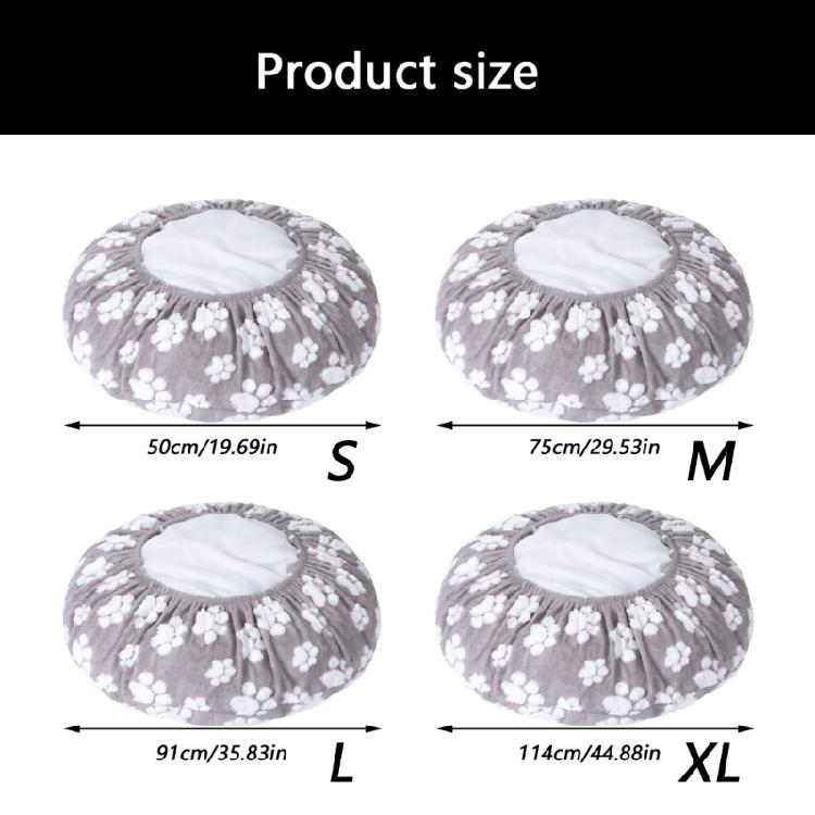 Wasserdichte runde Haustierbettdecke Abnehmbares waschbares Design für Hunde Katzen Polyester Saisonale Nutzung Bequemer Schlaf