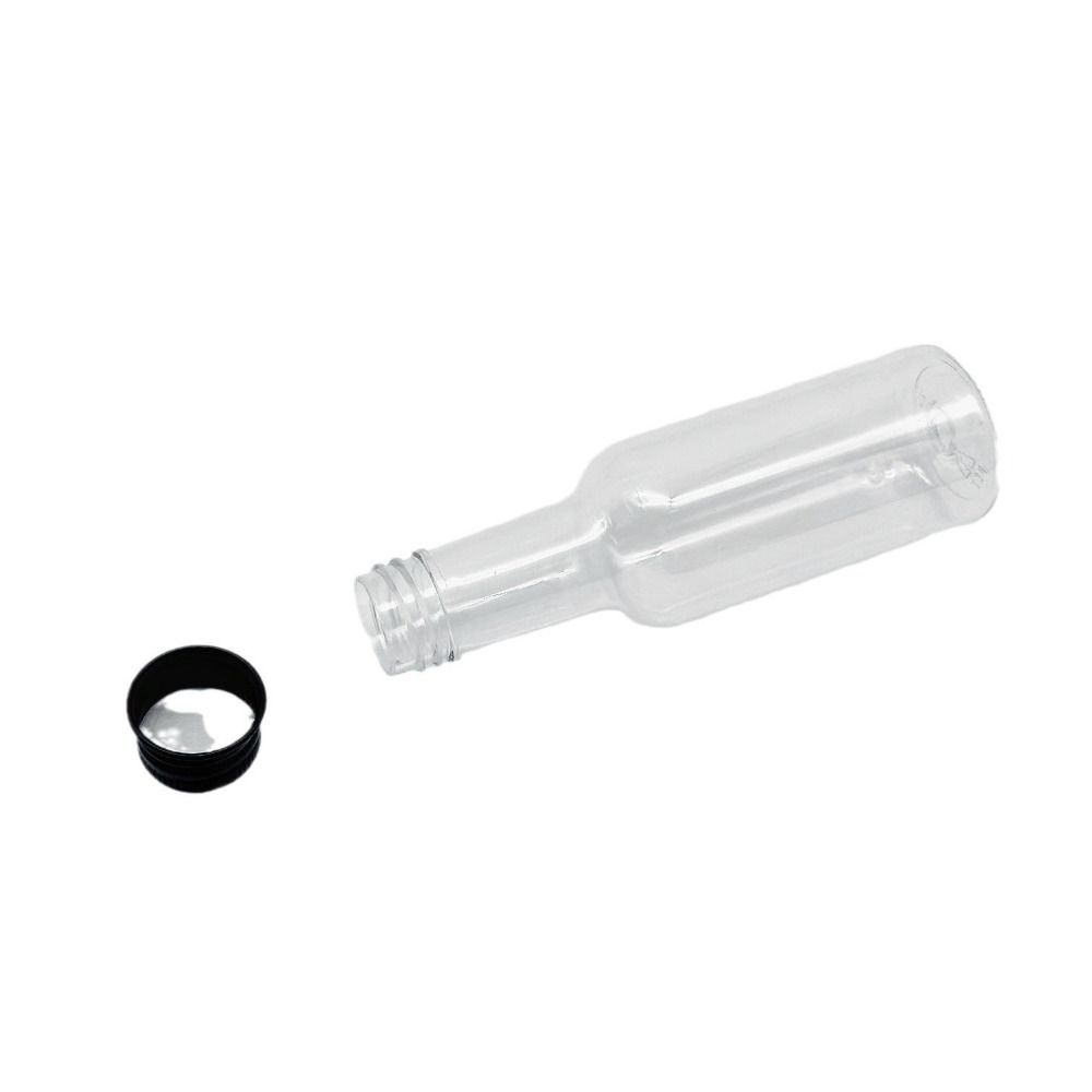 Silver Caps Plastic Spirit Bottles 50ml Capacity Travel Liquid Container Wedding Party Decoration