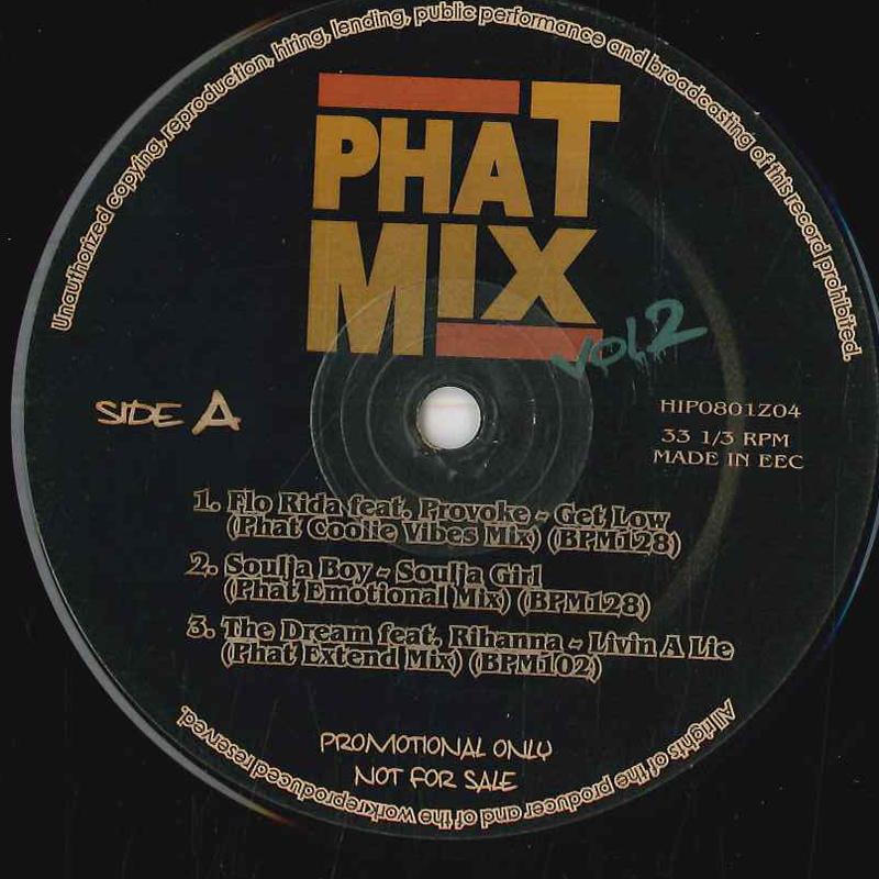 

12inch Record VARIOUS - Phat Mix Vol.2 HIP0801Z04 NONE Rap & Hip-Hop/R&B Used