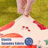 Milk Silk Elastic Table Cover - Semi-Enclosed, Dustproof Rectangular Cloth for Outdoor Parties & Festivals