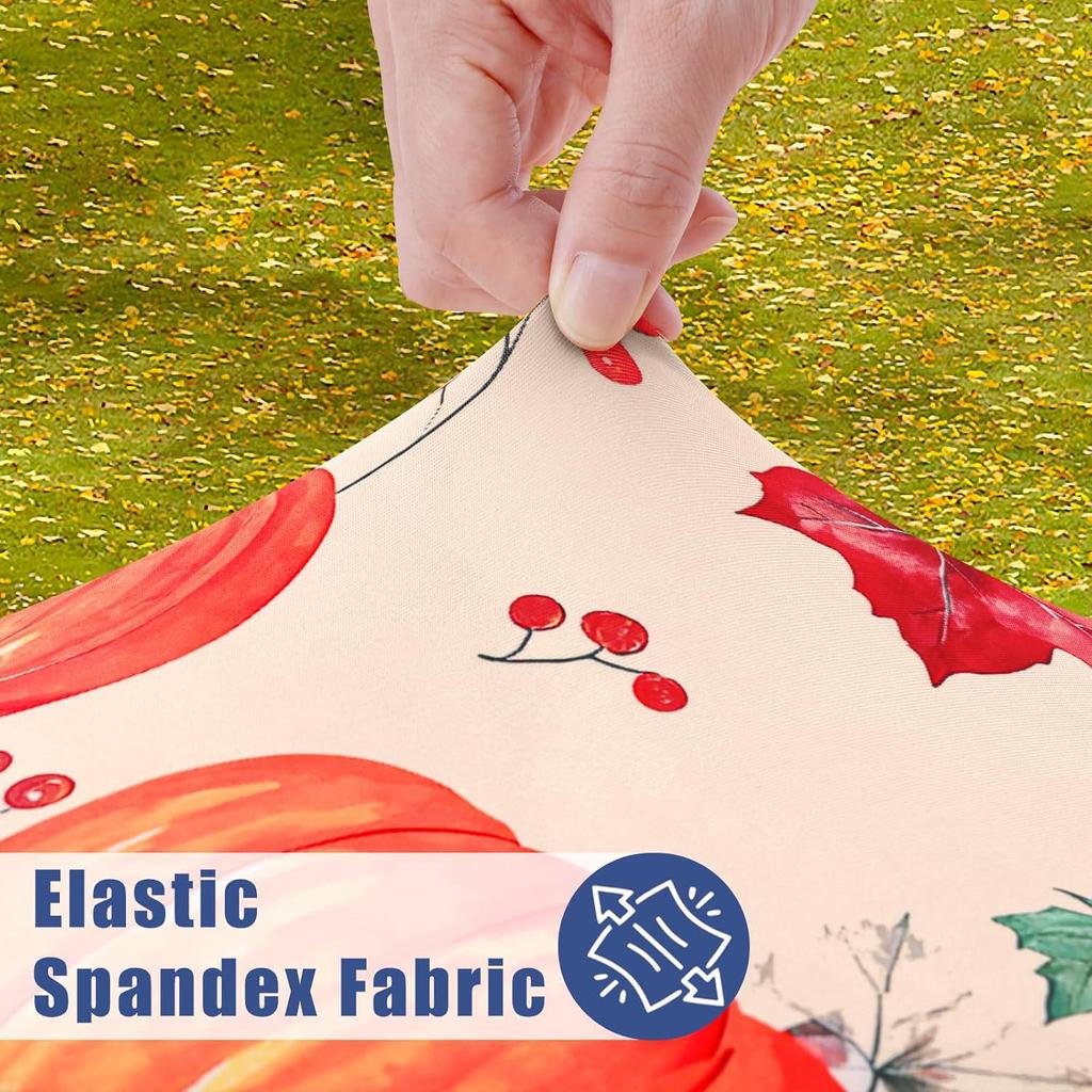 Milk Silk Elastic Table Cover - Semi-Enclosed, Dustproof Rectangular Cloth for Outdoor Parties & Festivals