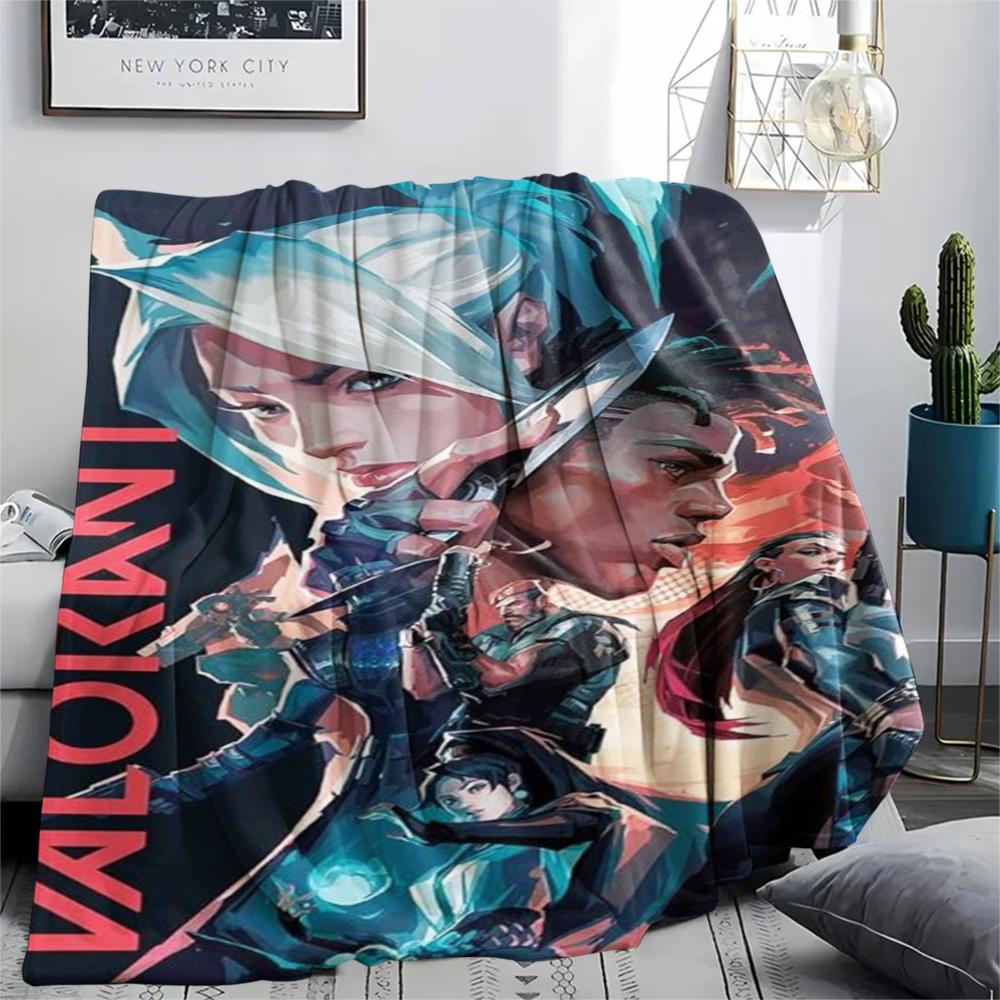 VALORANT Print Flannel Blanket,High Quality Comfortable for All Seasons,Home Decor,Warmth and Comfort,Perfect for Christmas Gifts