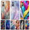Transparent Phone Case for Xiaomi Mi 14 13 12 11 Ultra 13T Poco X3 NFC F3 F6 Pro Soft TPU Shell Fashion Gradient Feather Pattern
