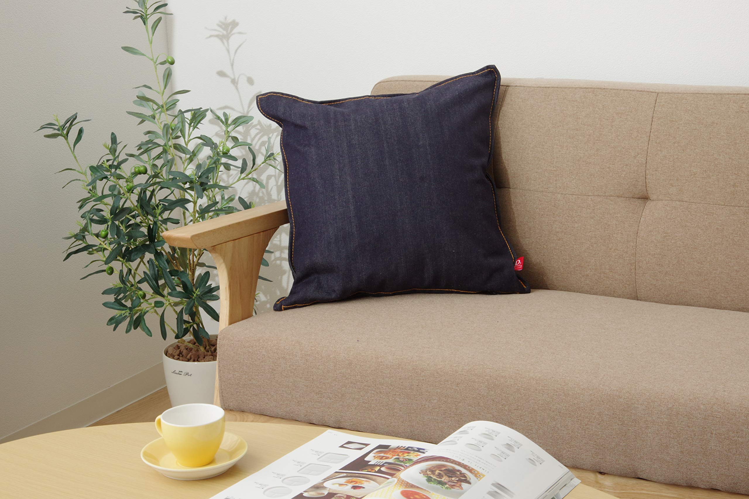 

Чехол для подушки Ikehiko Corporation из хлопковой джинсовой ткани «Leon» 45 x 45 см, комплект из 2 штук, синий, примерно 100%. #9144770