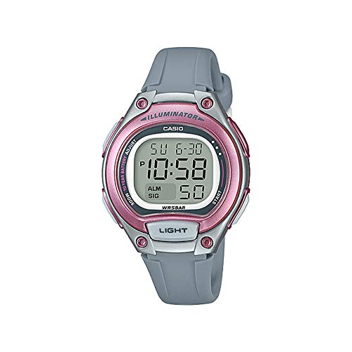Casio Standard Women's LW-203-8A Watch, Kids' & Girls' Digital Watch, Pink & Gray [Parallel Import]