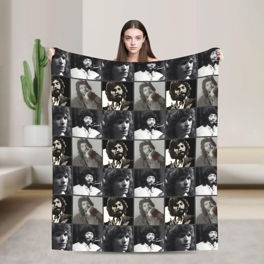 Camarons De La Isla Flamenco Sänger Wolle Mode Decke Musik Rock Lustiger Überwurf Mode Decke für Zuhause 125*100cm Ultra-Weich