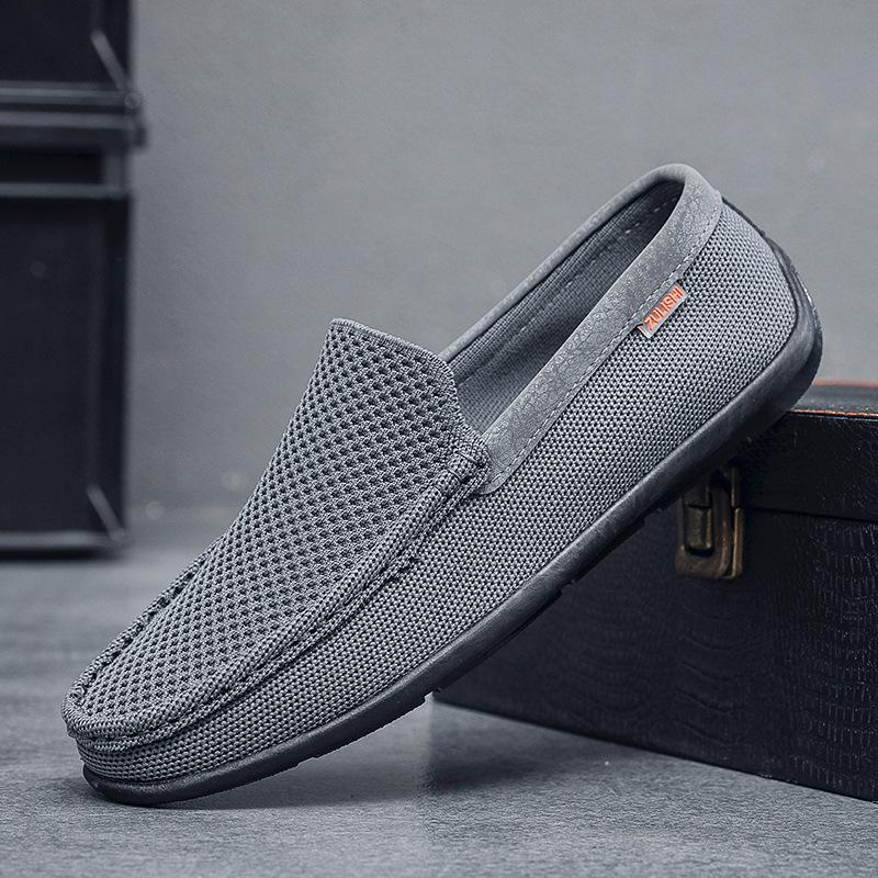 

Чоловічі черевики Doudou літні ділові нові дихаючі сітчасті лофери взуття чоловічі кросівки чоловіче взуття з однією педаллю 44