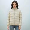 Women's new national standard 90 down simple down solid color women's stand-up collar women's clothing light down jacket women
