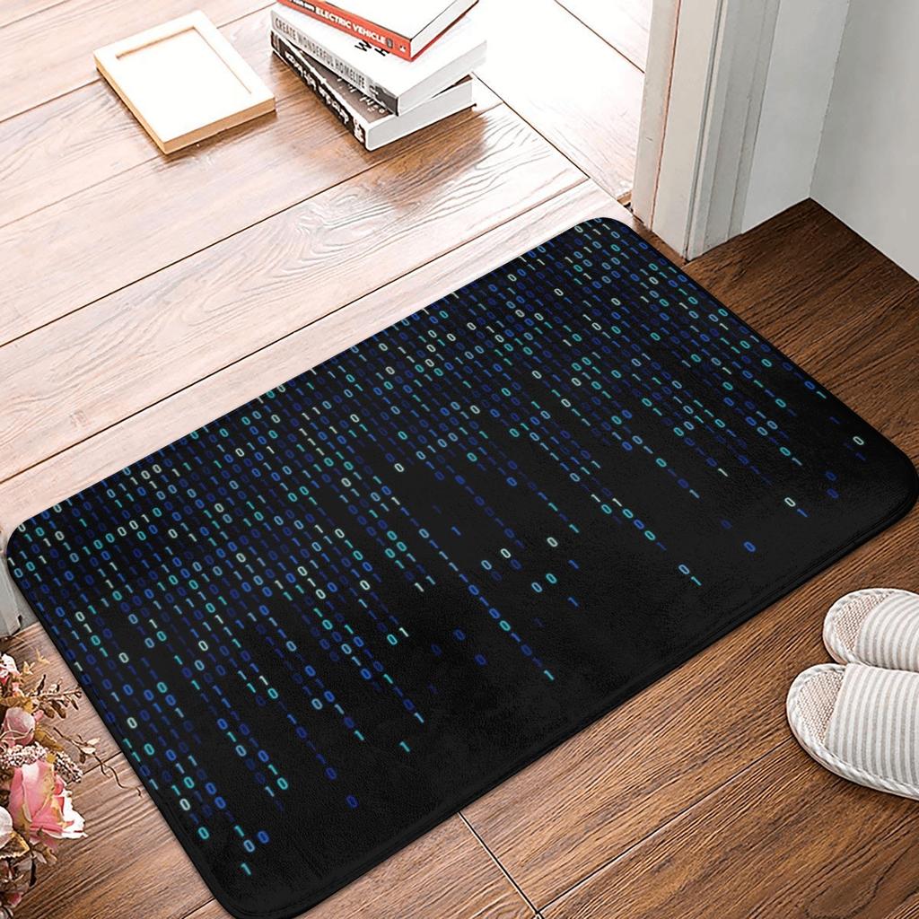 Coding Programmer Nerd Geek Doormat Mat Anti-Slip Science Hacker Computer Code Kitchen Bath Living Room Rug Carpet 40*60cm