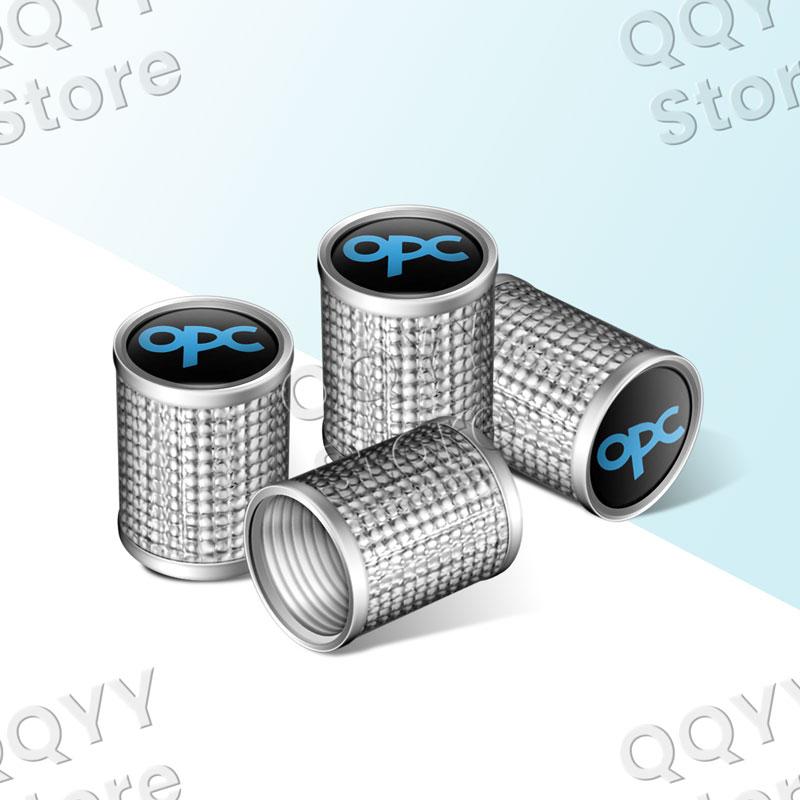 4Pcs Metal OPC Line Logo Car Wheel Tire Valve Caps Tyre Rim Stem Airdust Covers For Opel Insignia Astra H J D Zafira Corsa E