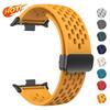 Magnetic Buckle Silicone Strap for Redmi Watch 4/5 8/9Pro Sport Band for Mi Band 8 Pro/9 Pro Correa 20/22mm Breathable Bracelets