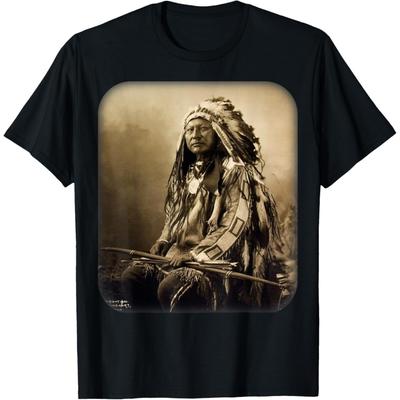 Tricou cu Chief Spotted Elk Sioux Lakota American Autohton Indian