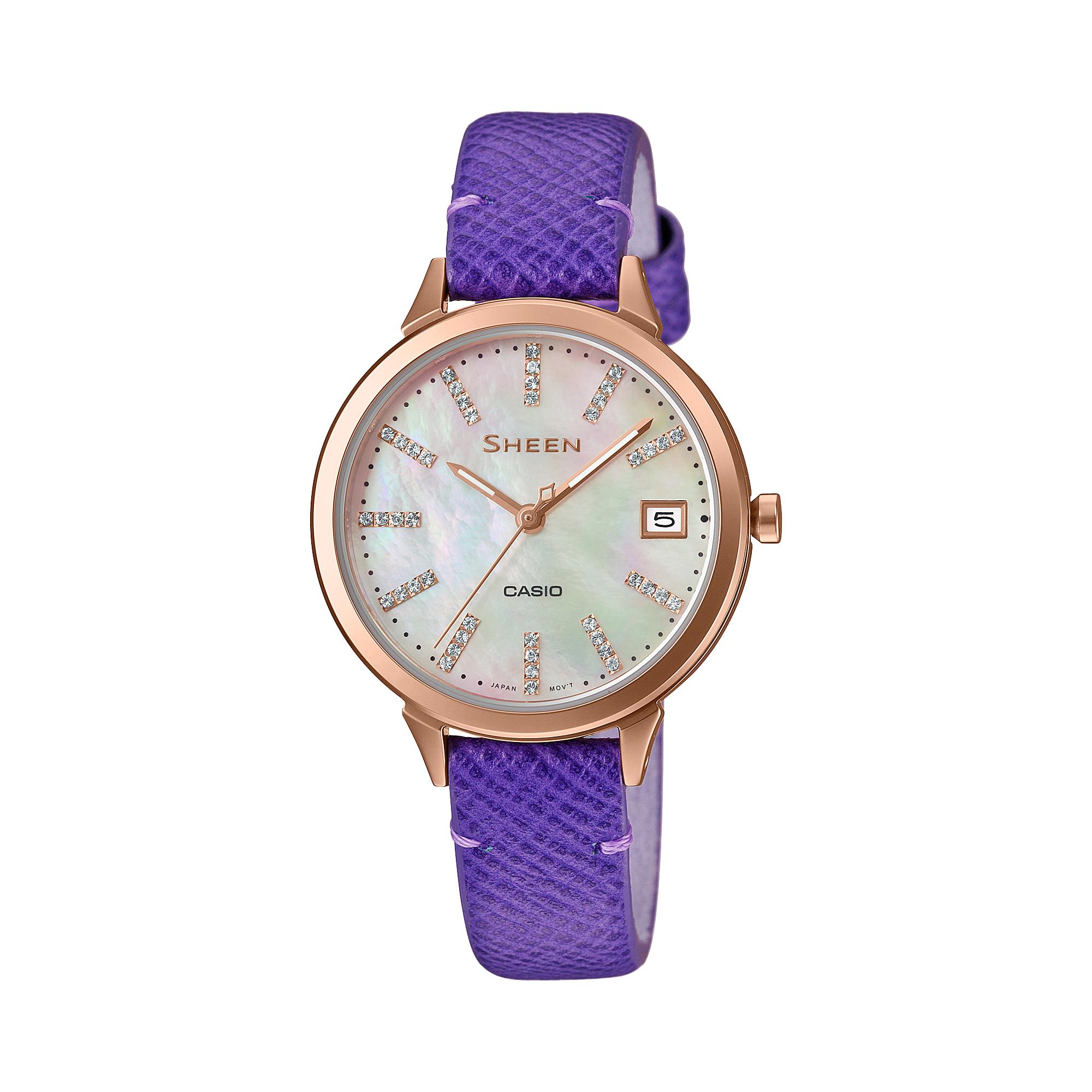 Casio Men s Analog Quartz Watch SHE-4527PGL-7A белый