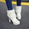 2026 Neue Herbst- und Winter-Dicke Absatz-Europäische und Amerikanische Rundspitze Rosa High-Heel Übergröße Damenstiefel