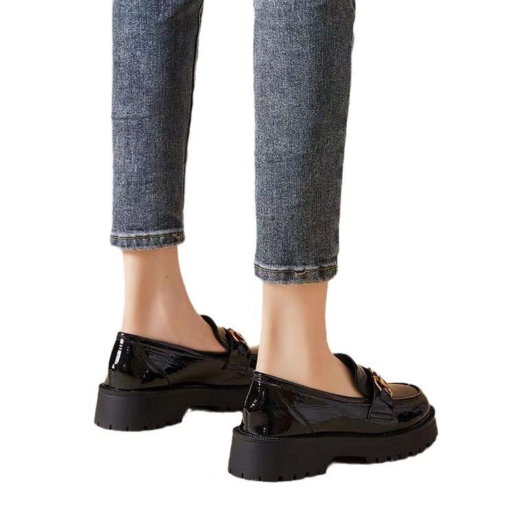Small leather shoes women's 2025 new spring Korean version jk low-top women's shoes loafers British style platform versatile single shoes women