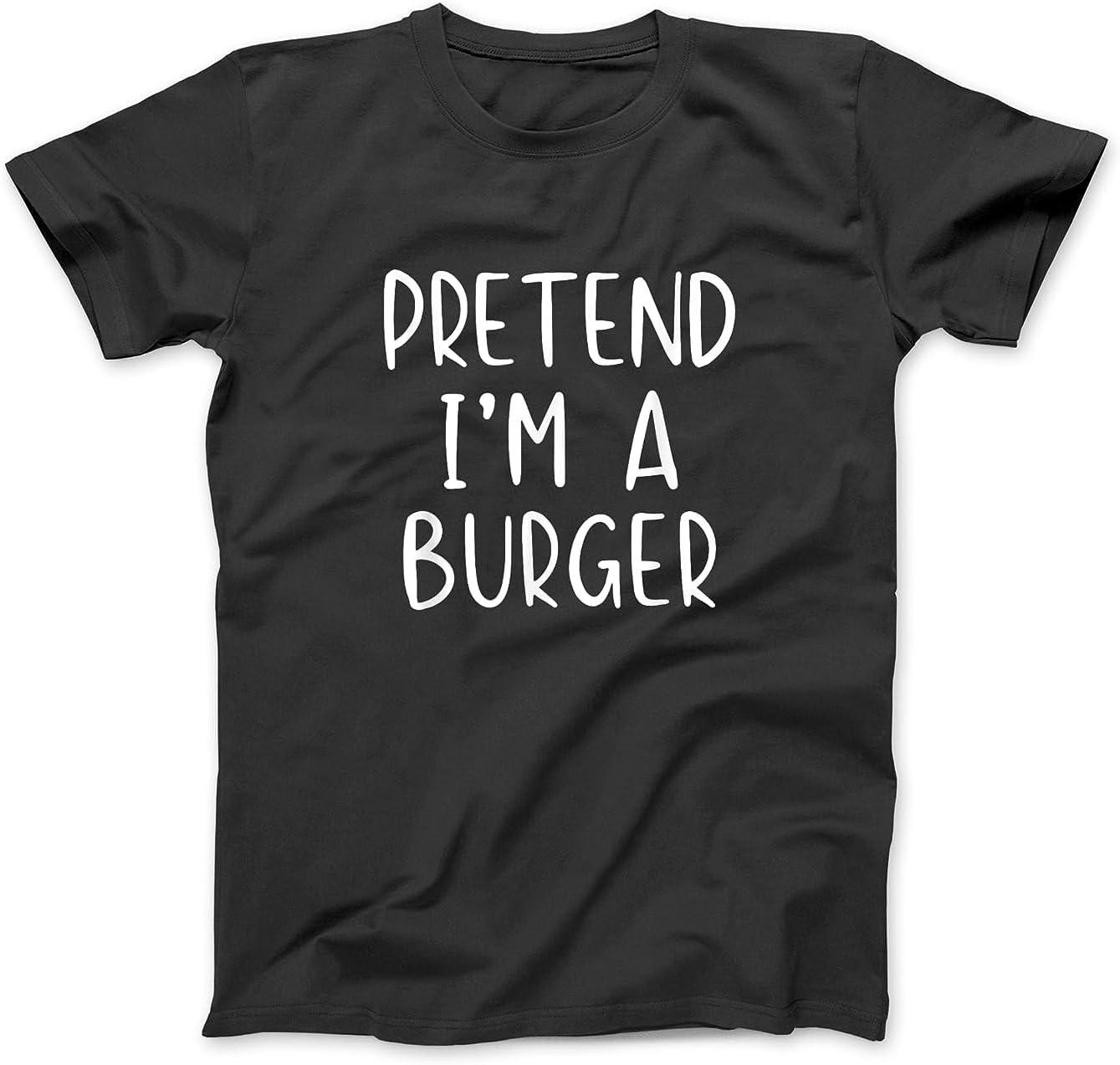 

Pretend I m A Burger Costume Halloween Lazy Easy Hamburger T-Shirt WTE Womens Mens Tanktop Sweatshirt, Hoodie Black XXXXXL чорний