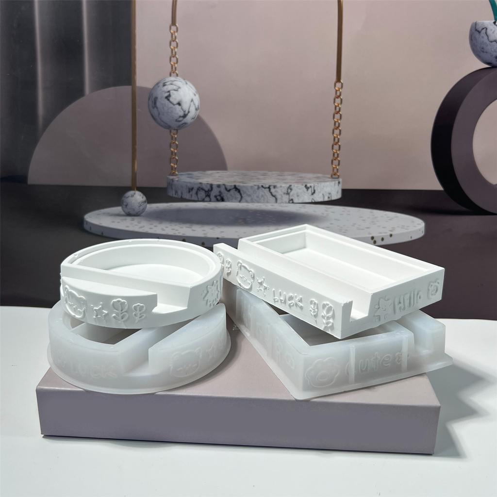 Liquid Mobile Phone Stand Silicone Resin Mold Phone Holder Epoxy Resin Moulds Craft Cell Phone Bracket Silicone Mold