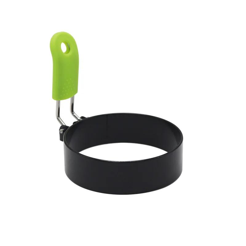 Metall Stekt Egg Pannekakering Omelett Stekt Egg Rund Form Kakeform for Matlaging Frokostpanne Ovn Kjøkken Pannekakemaskin