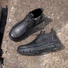 Men Work Safety Shoes Steel Toe Anti-smash Work Boots Water Resistant Working Boots Soft Upper All-Season Casual Hiking Footwear