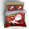 Santa Claus with Gift Box Bedding Duvet Cover Set Duvet Cover Pillowcases  (1*Duvet Cover 2*Pillowcases, Without Duvet Insert)