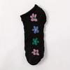 5 Pairs Cute and Comfy Floral Print Low Cut Ankle Socks for Women - Soft and Textured Stockings and Hosiery