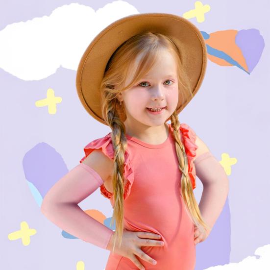 Arm Sleeves for Kids UV Sun Protection Cooling Compression Sleeves for Boys Girls Summer Thin Arm Cover for Running Cycling Outdoor Sports