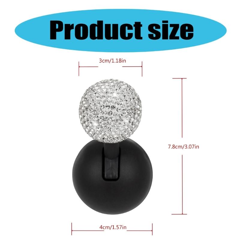 Diamonds Joystick Cover for Car Vehicle Rhinestones Push Start Button Decoration Easy Install Car Ignition Rockers