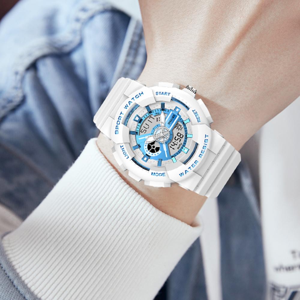 2025 Student Fashion Sports Watch Multifunctional Waterproof Watch Dual Display Electronic Digital Watch