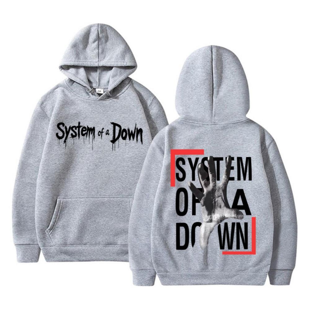 System of A Down Double Sided Print Hoodie Men Women Rock Vintage Fleece Sweatshirt Men's 90s Alternative Metal Merch