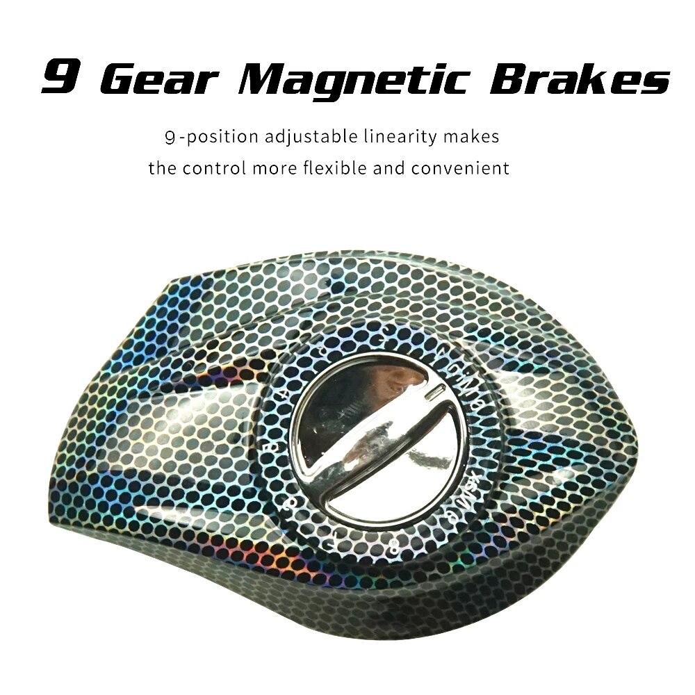 LEO FISHING Baitcasting Reel 18+1BB Casting Reel Smooth Metal 7.2:1 Gear Ratio Fishing Reel with Standard or Deep or Shallow Spool for Bass