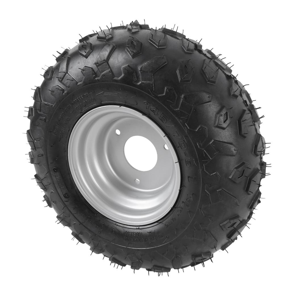 145 70 6 145x70 6 Tire Aluminum Alloy Tubeless Tyre for Mini Bike ATV Quad Off Road Go Kart Golf Cart
