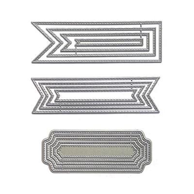 Label Frame Cutting Dies Scrapbooking Album Card Photo Decoration Template Mold