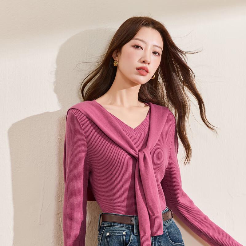 

Sancai Women s Plus Size V-Neck Knit Pullover 2XL (175/100B)