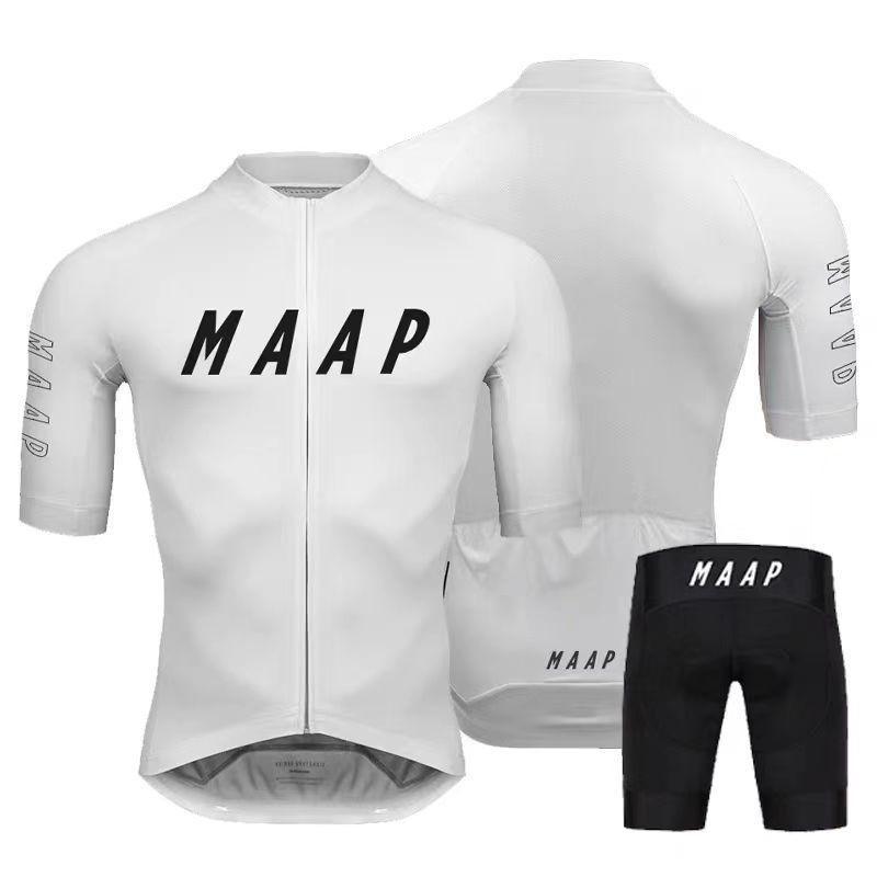 MAAP Mens Cycling Jersey Bib Shorts Set Performance Road Bike Apparel Breathable