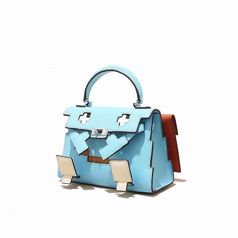 Little Red Book High-End Genuine Leather Mini Kelly Crossbody Handbag