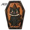 Hanging Decorations for Home Vintage Halloween Wooden Decor, Coffin-Shaped Tabletop Ornaments, Freestanding & Gifts Lovers Ornament Mantel Shelf Porch