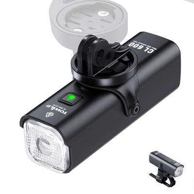 Bisiklet Işığı Şarj Edilebilir Yol Bisikleti Işığı Hafif Büyük Kapasite 2000mAh 600 Lümen Bisiklet Işığı Bisiklet Işığı Asılı Işık Yol Bisikleti 5 Karartma