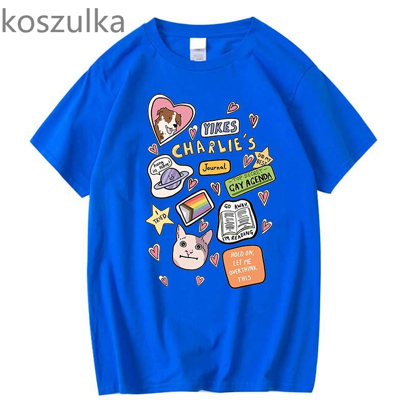 Unisex 2022 Heartstopper T Shirt Unisex Ästhetische Grafik Mode T-shirt Unisex Lustige Tägliche Casual Oversize 100 % Baumwolle T-shirt Kleidung