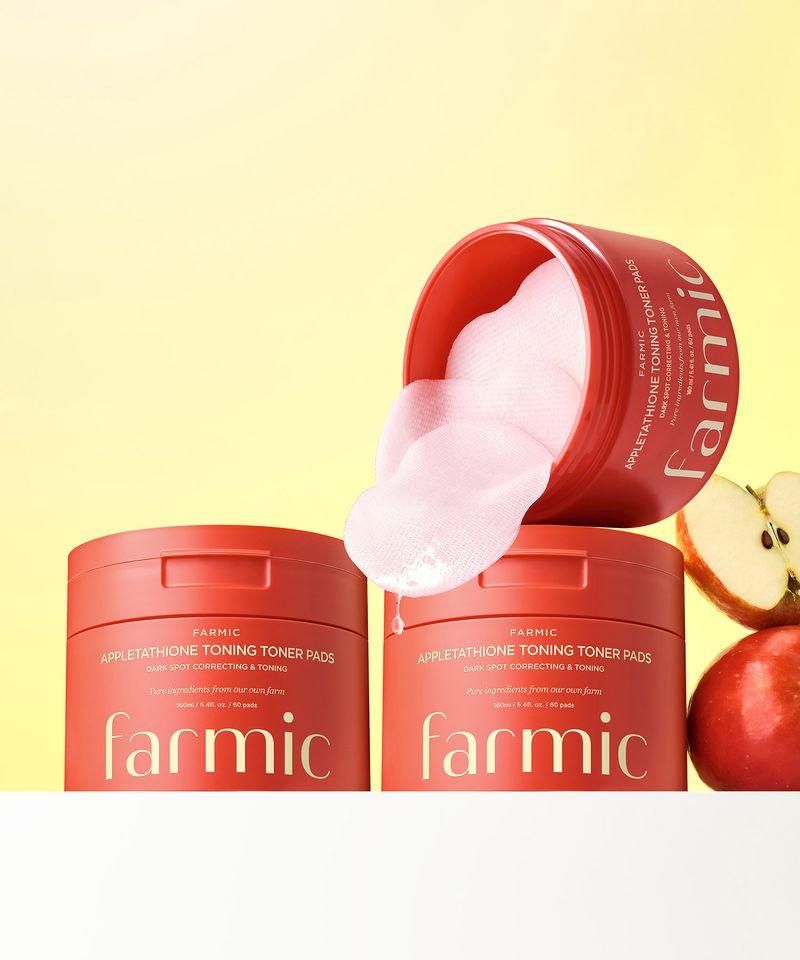 [Set of 3] Apple Tachion Toning Toner Pads 160ml 60 Pads