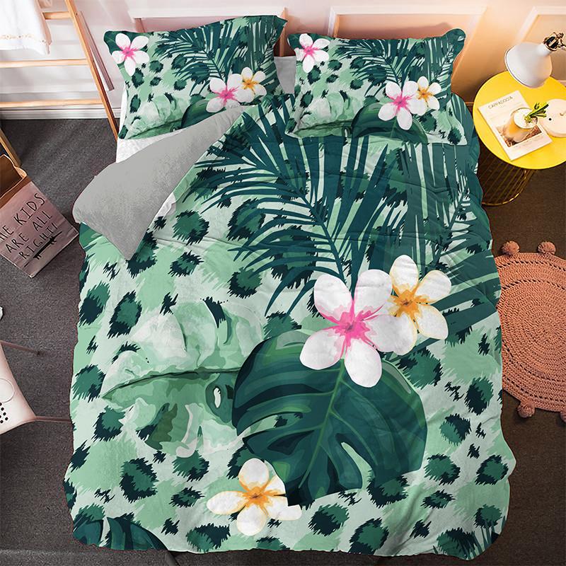 Цветочный узор пододеяльник комплект наволочек постельное белье комплекты Twin/Queen/King — фото 15